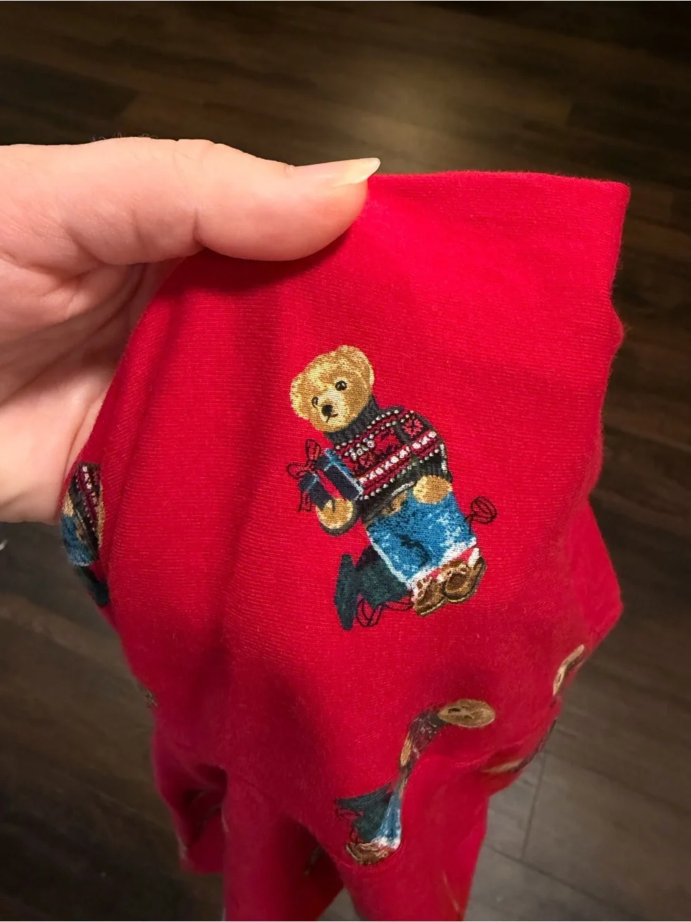 Polo Ralph Lauren Bear Christmas Pajama Pants Girls 5